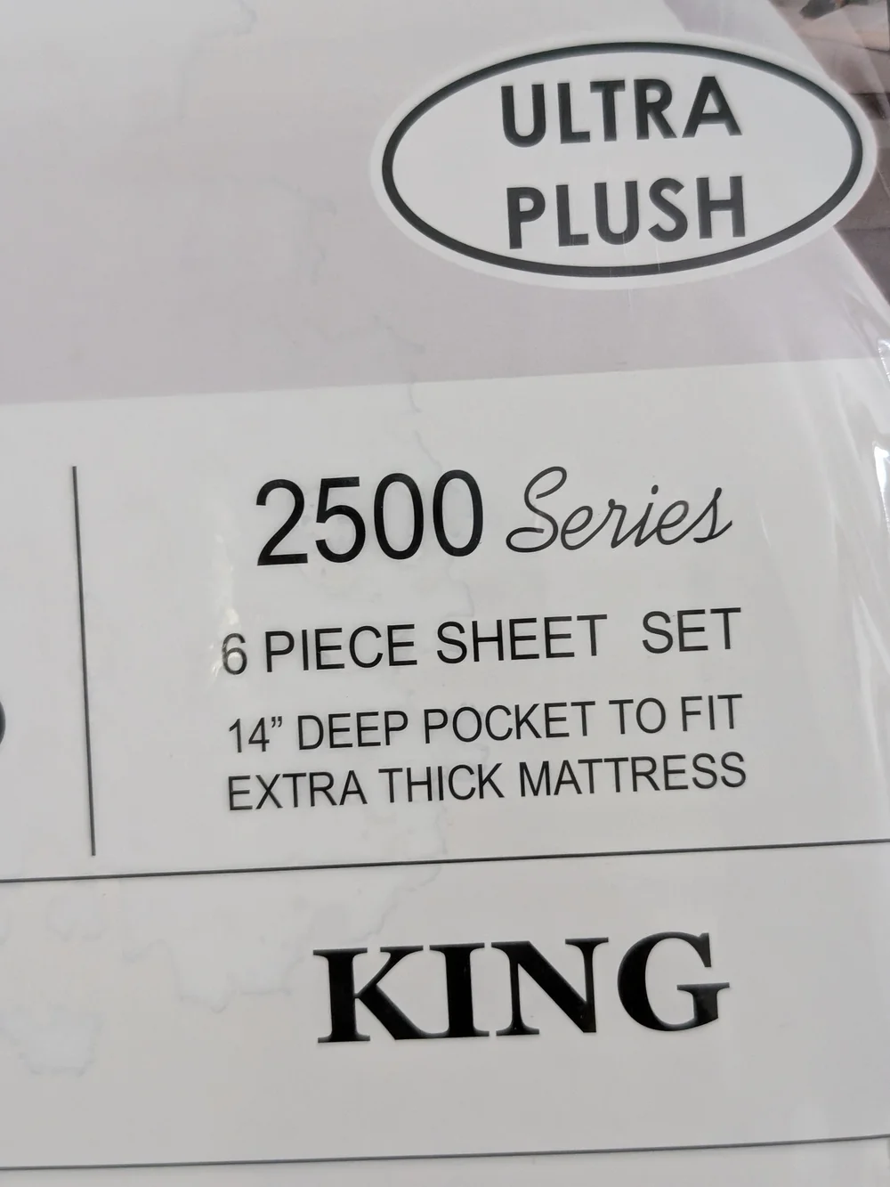 Organic Bamboo Ultra Plush White Sheet Set - 2500 Series & King